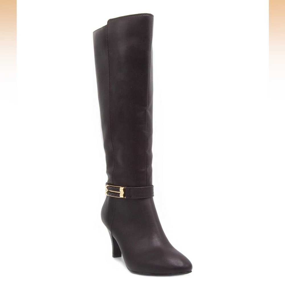 London Fog High Knee Heeled Riding Boots